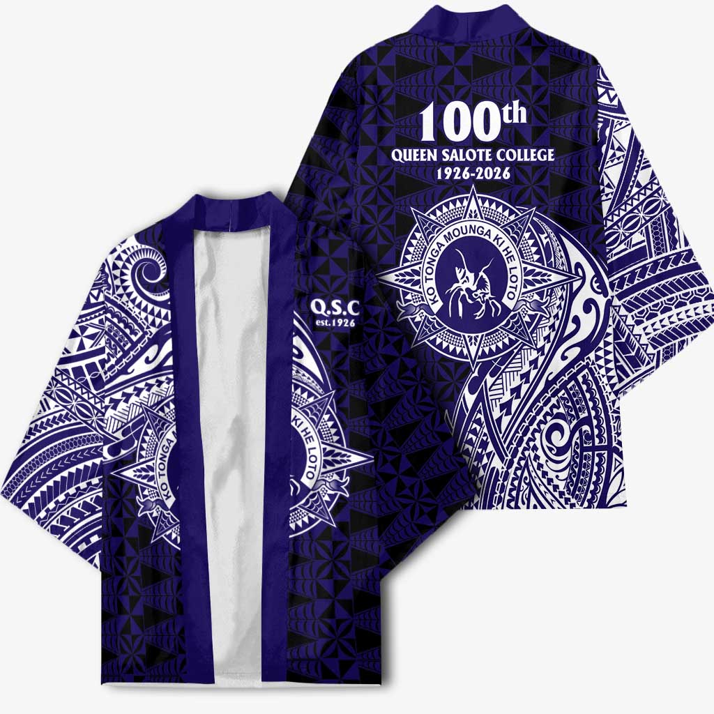 Tonga Queen Salote College 100th Years Kimono Est 1926 Tongan Ngatu Tapa - Polynesian Pride