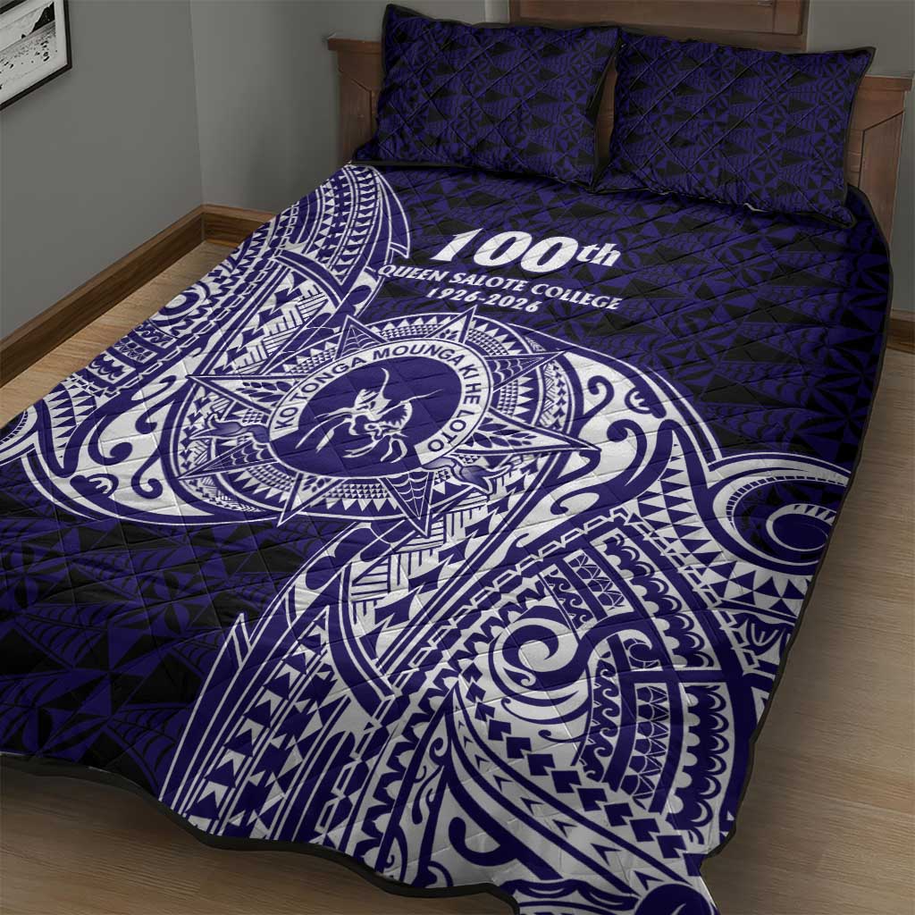 Tonga Queen Salote College 100th Years Quilt Bed Set Est 1926 Tongan Ngatu Tapa - Polynesian Pride