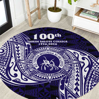 Tonga Queen Salote College 100th Years Round Carpet Est 1926 Tongan Ngatu Tapa - Polynesian Pride