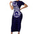 Tonga Queen Salote College 100th Years Short Sleeve Bodycon Dress Est 1926 Tongan Ngatu Tapa - Polynesian Pride