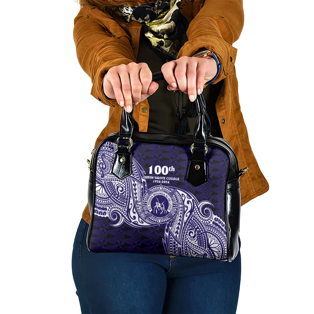 Tonga Queen Salote College 100th Years Shoulder Handbag Est 1926 Tongan Ngatu Tapa - Polynesian Pride
