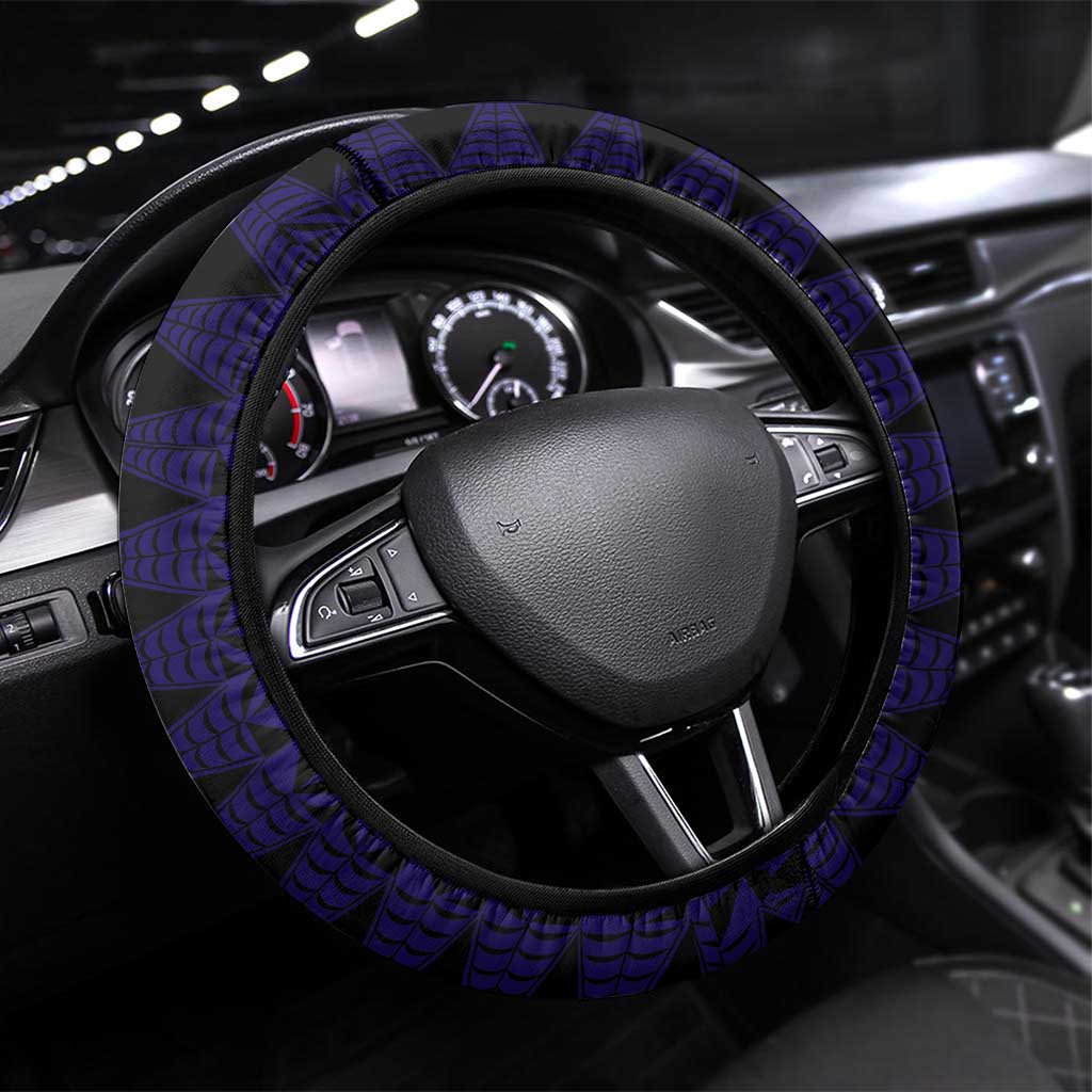 Tonga Queen Salote College 100th Years Steering Wheel Cover Est 1926 Tongan Ngatu Tapa - Polynesian Pride