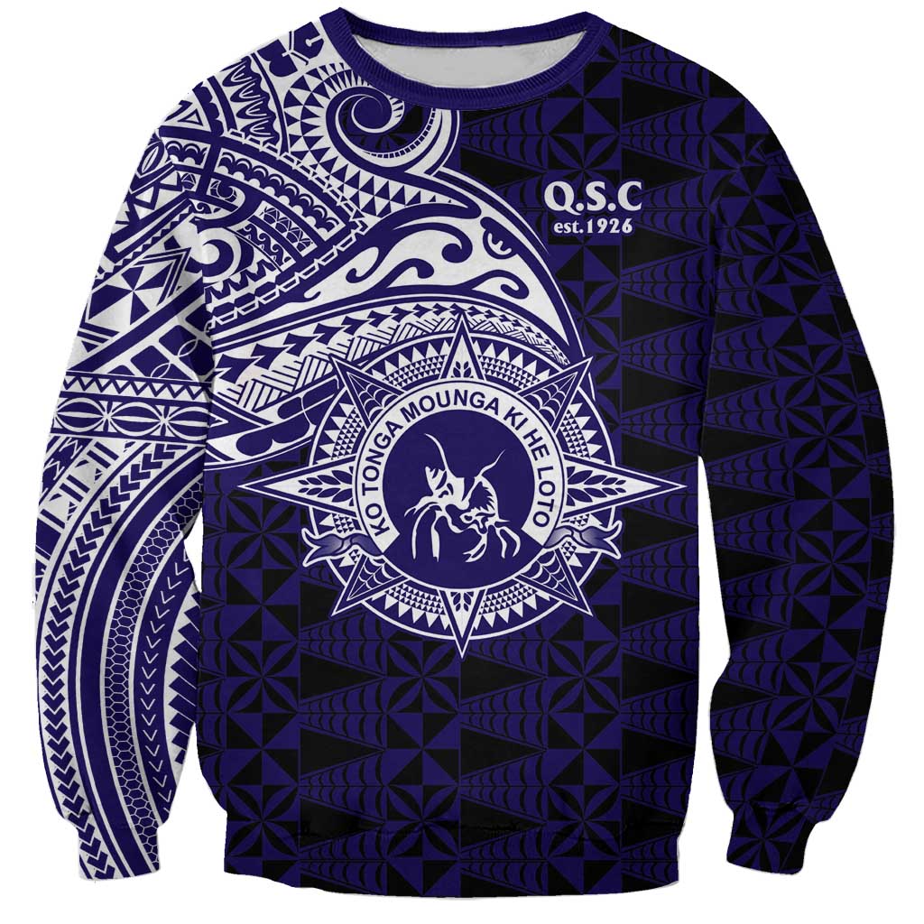 Tonga Queen Salote College 100th Years Sweatshirt Est 1926 Tongan Ngatu Tapa - Polynesian Pride