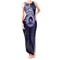 Tonga Queen Salote College 100th Years Tank Maxi Dress Est 1926 Tongan Ngatu Tapa - Polynesian Pride