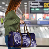 Tonga Queen Salote College 100th Years Travel Bag Est 1926 Tongan Ngatu Tapa - Polynesian Pride