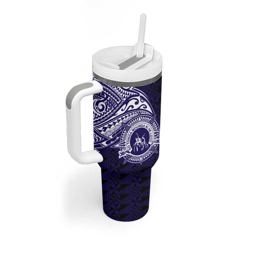 Tonga Queen Salote College 100th Years Tumbler With Handle Est 1926 Tongan Ngatu Tapa - Polynesian Pride