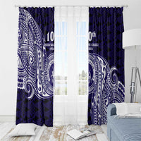 Tonga Queen Salote College 100th Years Window Curtain Est 1926 Tongan Ngatu Tapa - Polynesian Pride