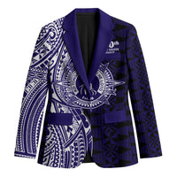 Tonga Queen Salote College 100th Years Blazer Blue Tonga Kupesi Uniquely Pacific Art - Polynesian Pride