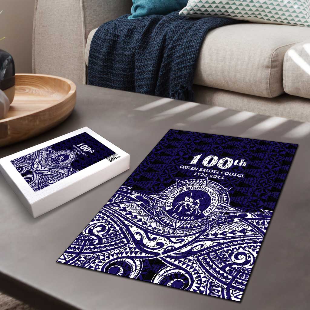 Tonga Queen Salote College 100th Years Puzzle Blue Tonga Kupesi Uniquely Pacific Art - Polynesian Pride