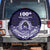 Tonga Queen Salote College 100th Years Spare Tire Cover Blue Tonga Kupesi Uniquely Pacific Art - Polynesian Pride
