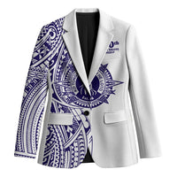 Tonga Queen Salote College 100th Years Blazer White Tonga Kupesi Uniquely Pacific Art - Polynesian Pride