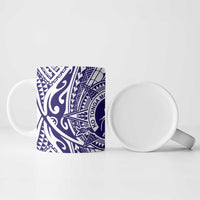 Tonga Queen Salote College 100th Years Ceramic Mug White Tonga Kupesi Uniquely Pacific Art - Polynesian Pride