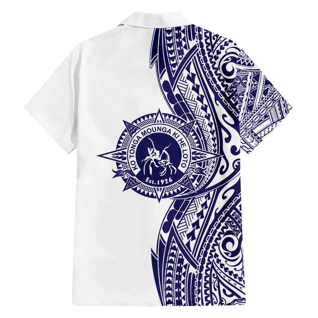 Tonga Queen Salote College 100th Years Hawaiian Shirt White Tonga Kupesi Uniquely Pacific Art - Polynesian Pride