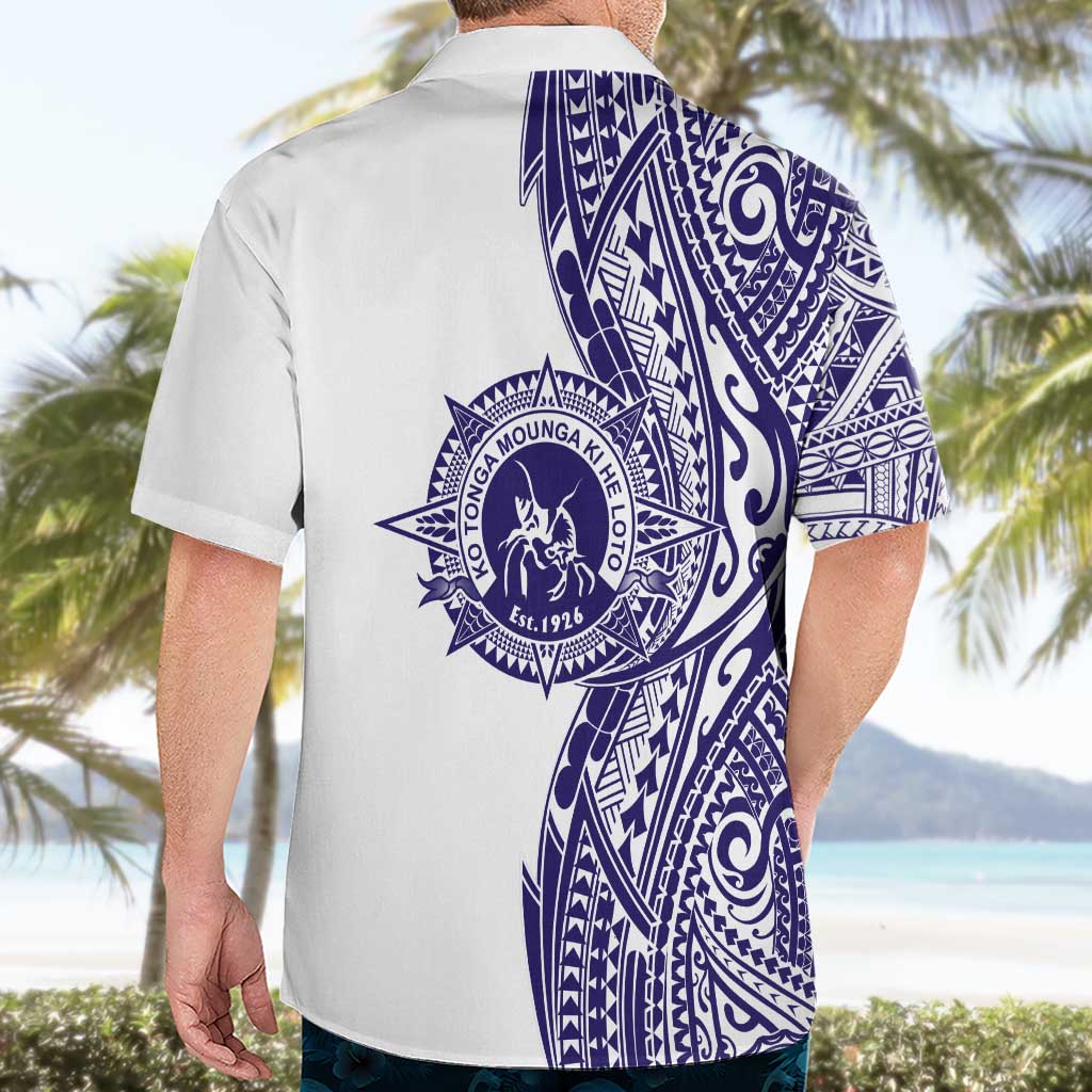 Tonga Queen Salote College 100th Years Hawaiian Shirt White Tonga Kupesi Uniquely Pacific Art - Polynesian Pride