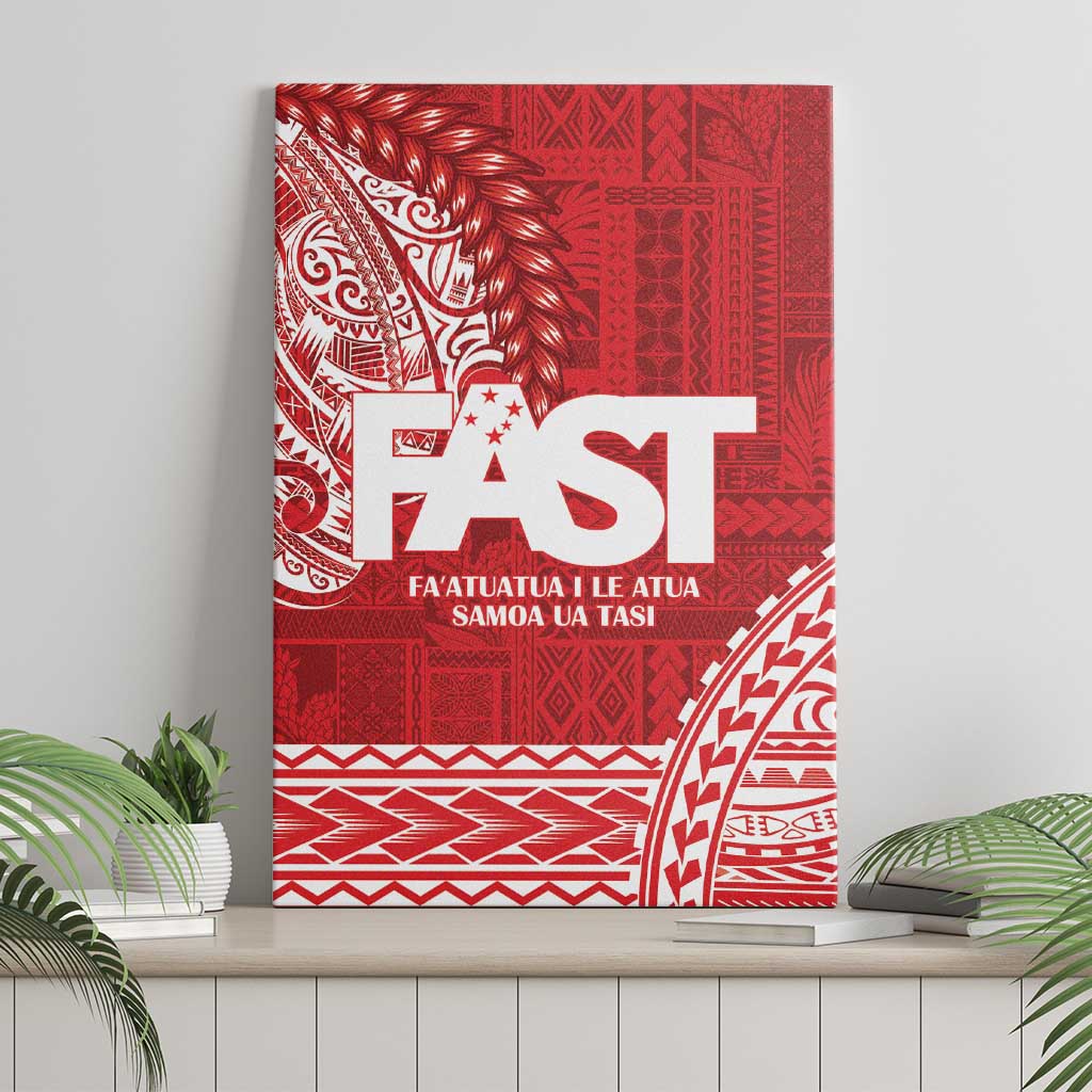 Samoa FAST Canvas Wall Art Samoan Motif Patterns - Polynesian Pride