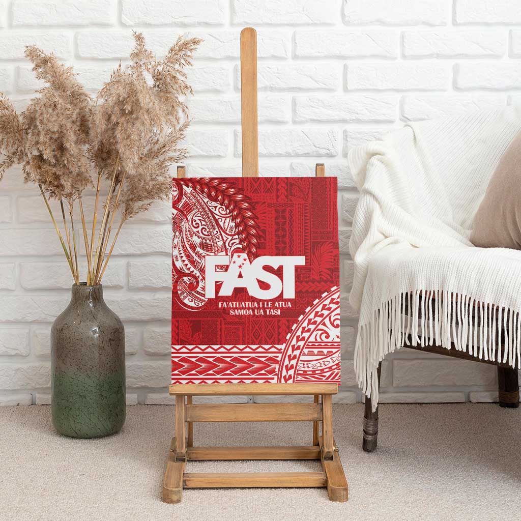 Samoa FAST Canvas Wall Art Samoan Motif Patterns - Polynesian Pride