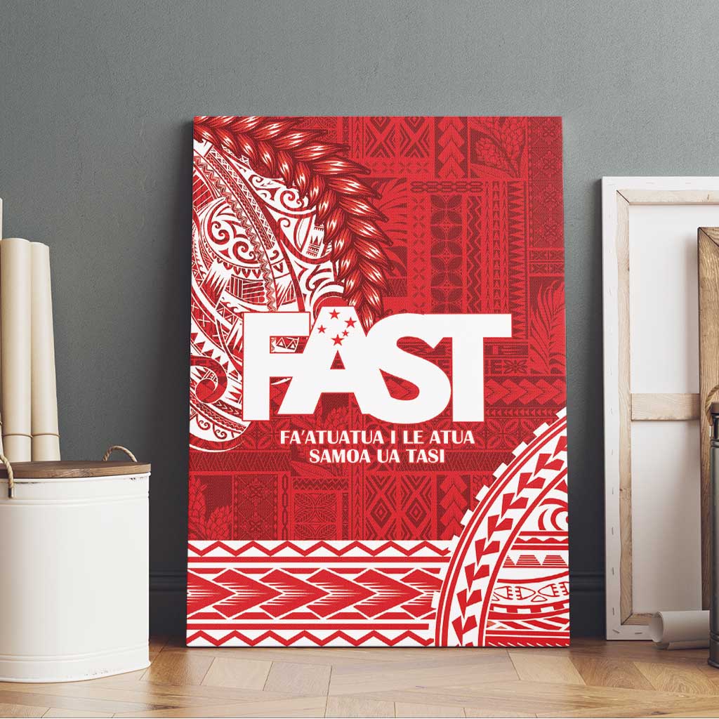 Samoa FAST Canvas Wall Art Samoan Motif Patterns - Polynesian Pride