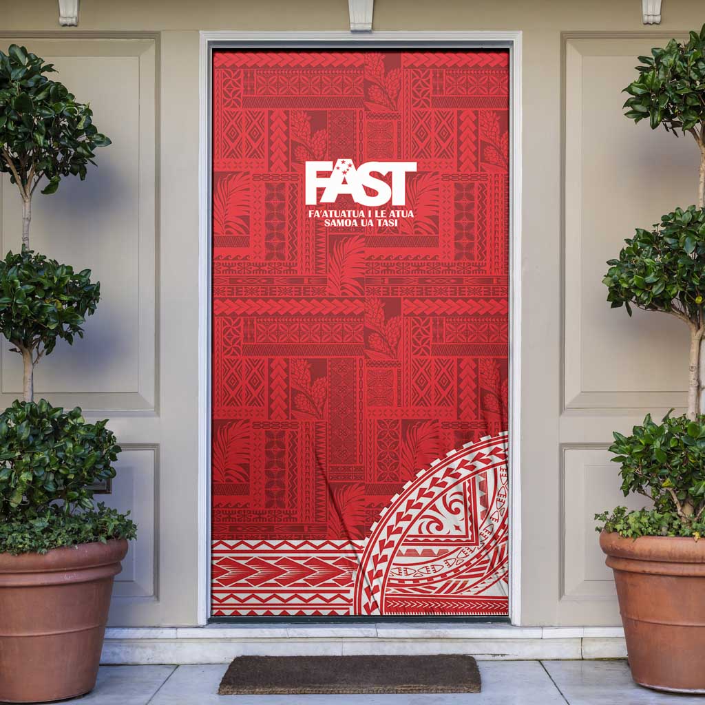 Samoa FAST Door Cover Samoan Motif Patterns - Polynesian Pride