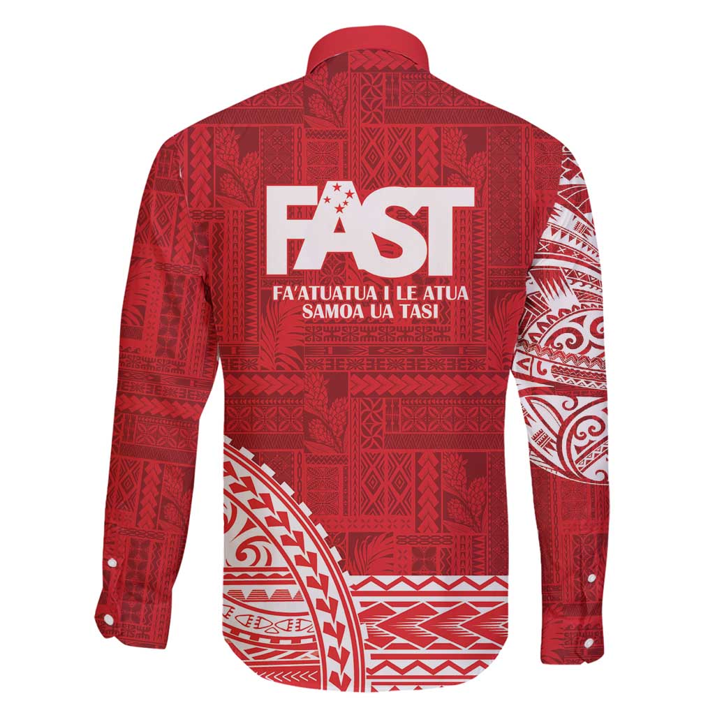 Samoa FAST Family Matching Mermaid Dress and Hawaiian Shirt Samoan Motif Patterns - Polynesian Pride