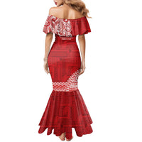 Samoa FAST Family Matching Mermaid Dress and Hawaiian Shirt Samoan Motif Patterns - Polynesian Pride