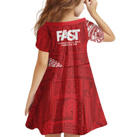 Samoa FAST Family Matching Puletasi and Hawaiian Shirt Samoan Motif Patterns - Polynesian Pride