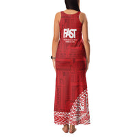 Samoa FAST Family Matching Tank Maxi Dress and Hawaiian Shirt Samoan Motif Patterns - Polynesian Pride