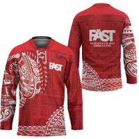 Samoa FAST Hockey Jersey Samoan Motif Patterns - Polynesian Pride