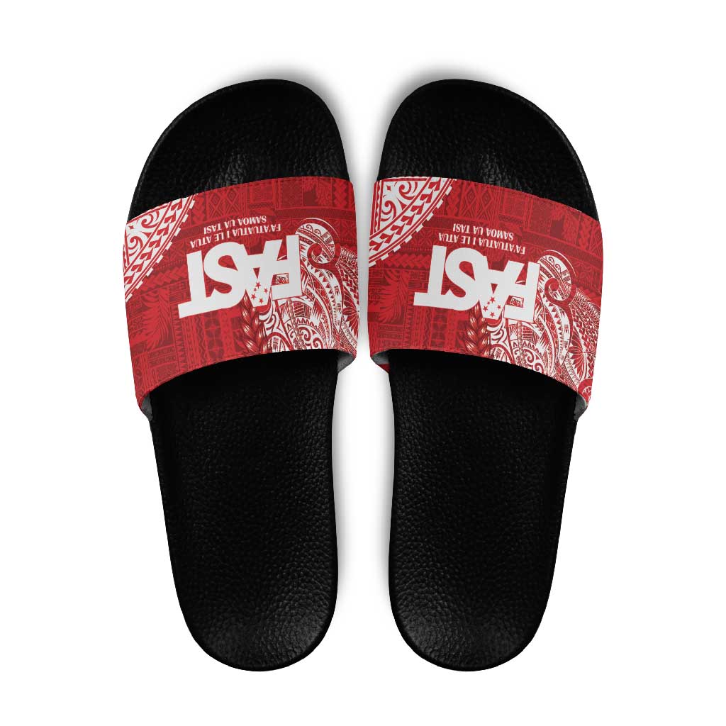 Samoa FAST Slide Sandals Samoan Motif Patterns - Polynesian Pride