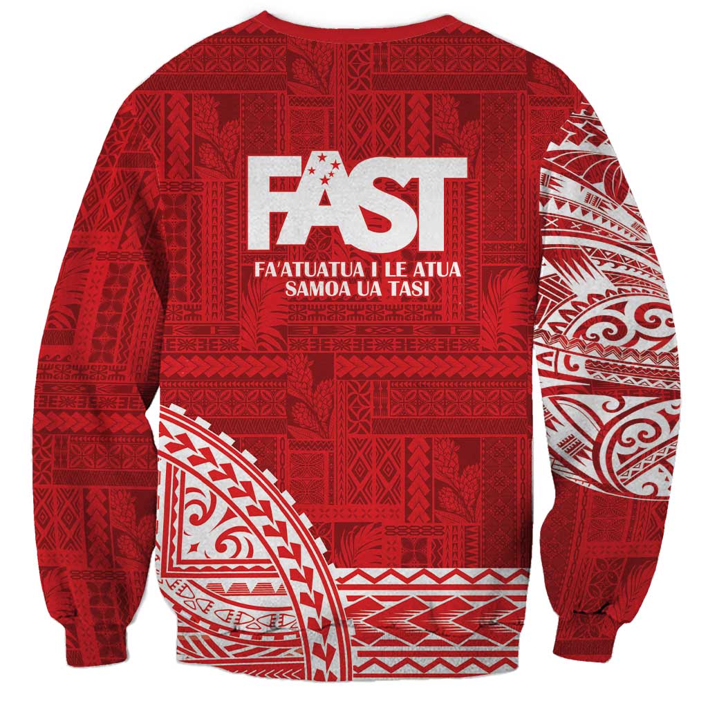 Samoa FAST Sweatshirt Samoan Motif Patterns - Polynesian Pride