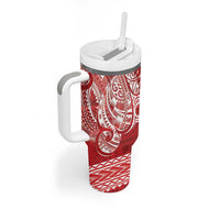 Samoa FAST Tumbler With Handle Samoan Motif Patterns - Polynesian Pride