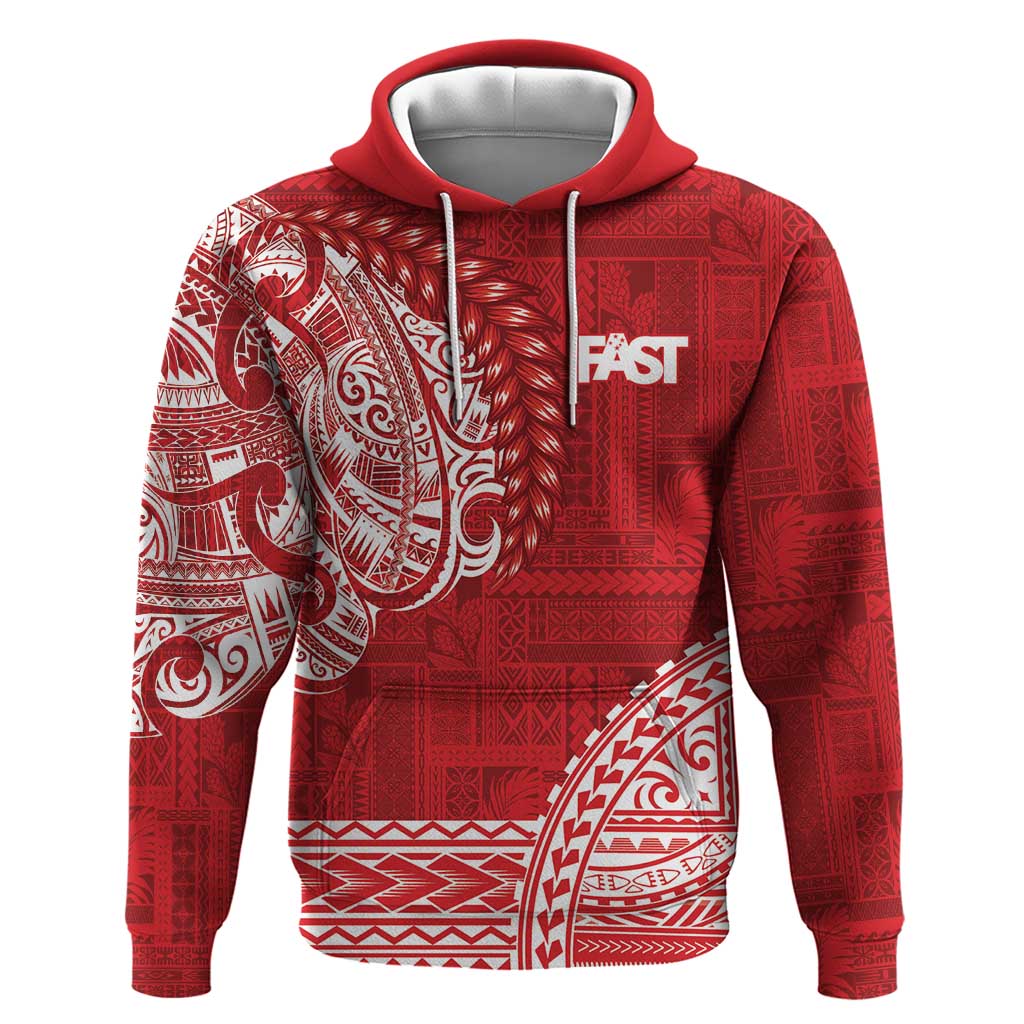 Samoa FAST Zip Hoodie Samoan Motif Patterns - Polynesian Pride