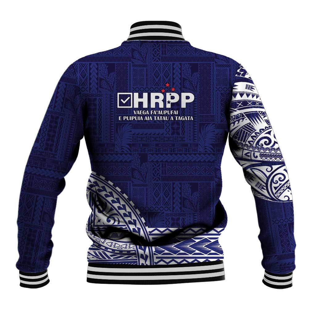 Samoa HRPP Baseball Jacket Samoan Motif Patterns - Polynesian Pride