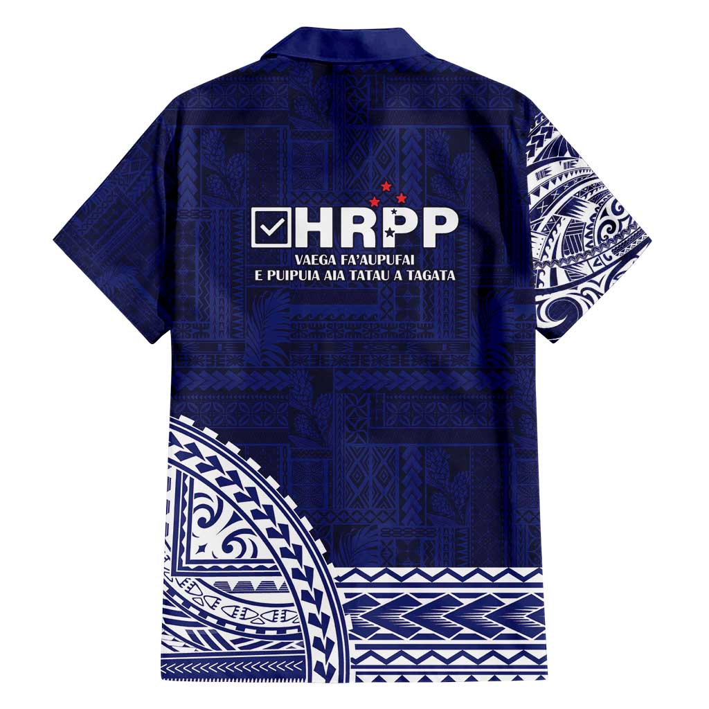 Samoa HRPP Family Matching Long Sleeve Bodycon Dress and Hawaiian Shirt Samoan Motif Patterns - Polynesian Pride