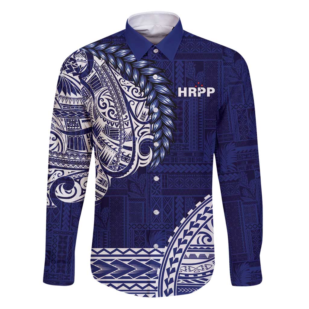 Samoa HRPP Family Matching Puletasi and Hawaiian Shirt Samoan Motif Patterns - Polynesian Pride