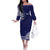 Samoa HRPP Off The Shoulder Long Sleeve Dress Samoan Motif Patterns - Polynesian Pride
