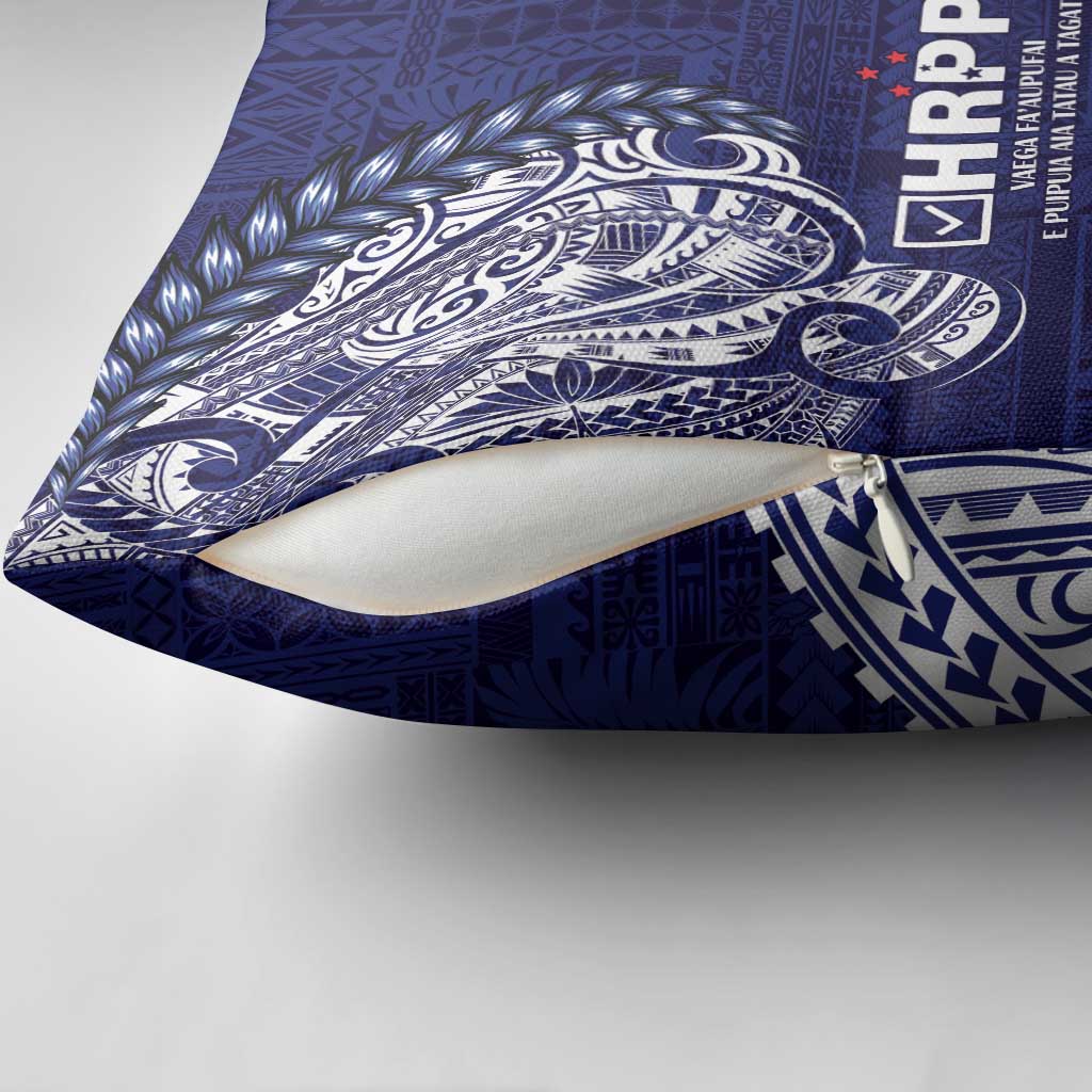 Samoa HRPP Pillow Cover Samoan Motif Patterns - Polynesian Pride