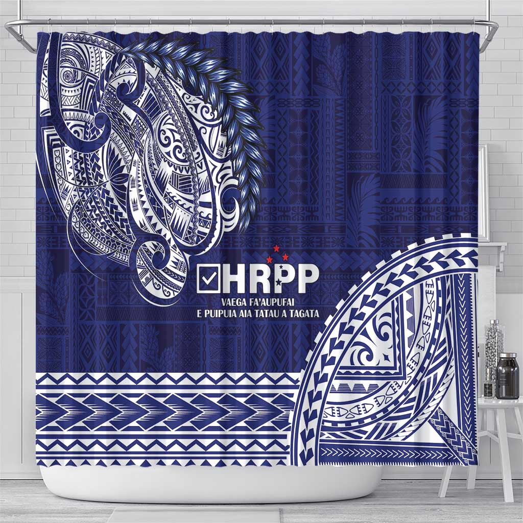 Samoa HRPP Shower Curtain Samoan Motif Patterns - Polynesian Pride