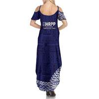 Samoa HRPP Summer Maxi Dress Samoan Motif Patterns - Polynesian Pride