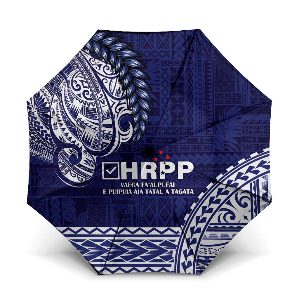 Samoa HRPP Umbrella Samoan Motif Patterns - Polynesian Pride