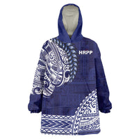 Samoa HRPP Wearable Blanket Hoodie Samoan Motif Patterns - Polynesian Pride