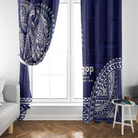 Samoa HRPP Window Curtain Samoan Motif Patterns - Polynesian Pride