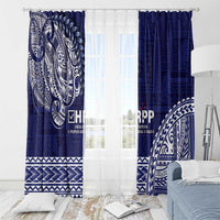 Samoa HRPP Window Curtain Samoan Motif Patterns - Polynesian Pride