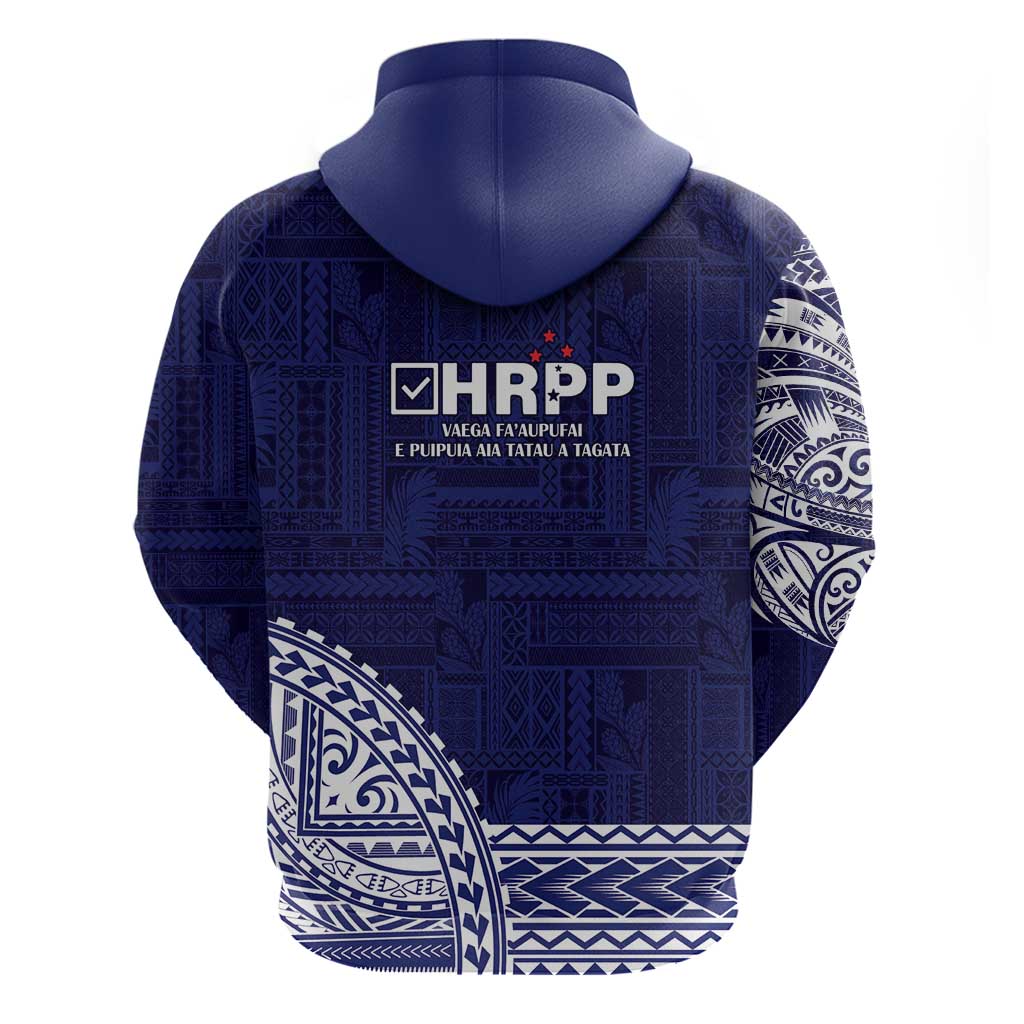 Samoa HRPP Zip Hoodie Samoan Motif Patterns - Polynesian Pride