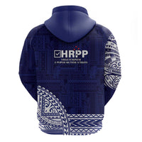 Samoa HRPP Zip Hoodie Samoan Motif Patterns - Polynesian Pride