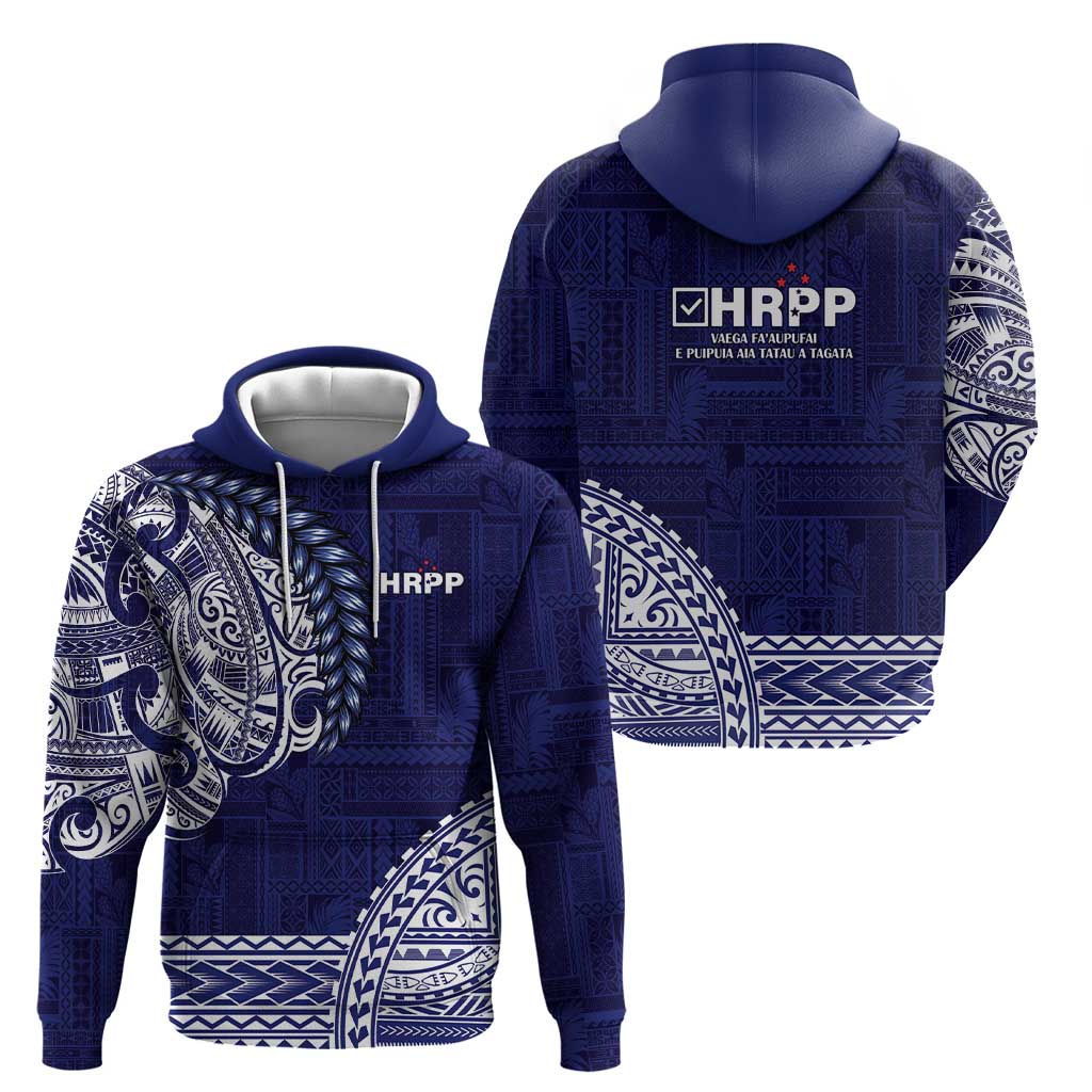Samoa HRPP Zip Hoodie Samoan Motif Patterns - Polynesian Pride
