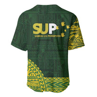 Samoa SUP Baseball Jersey Samoan Motif Patterns - Polynesian Pride