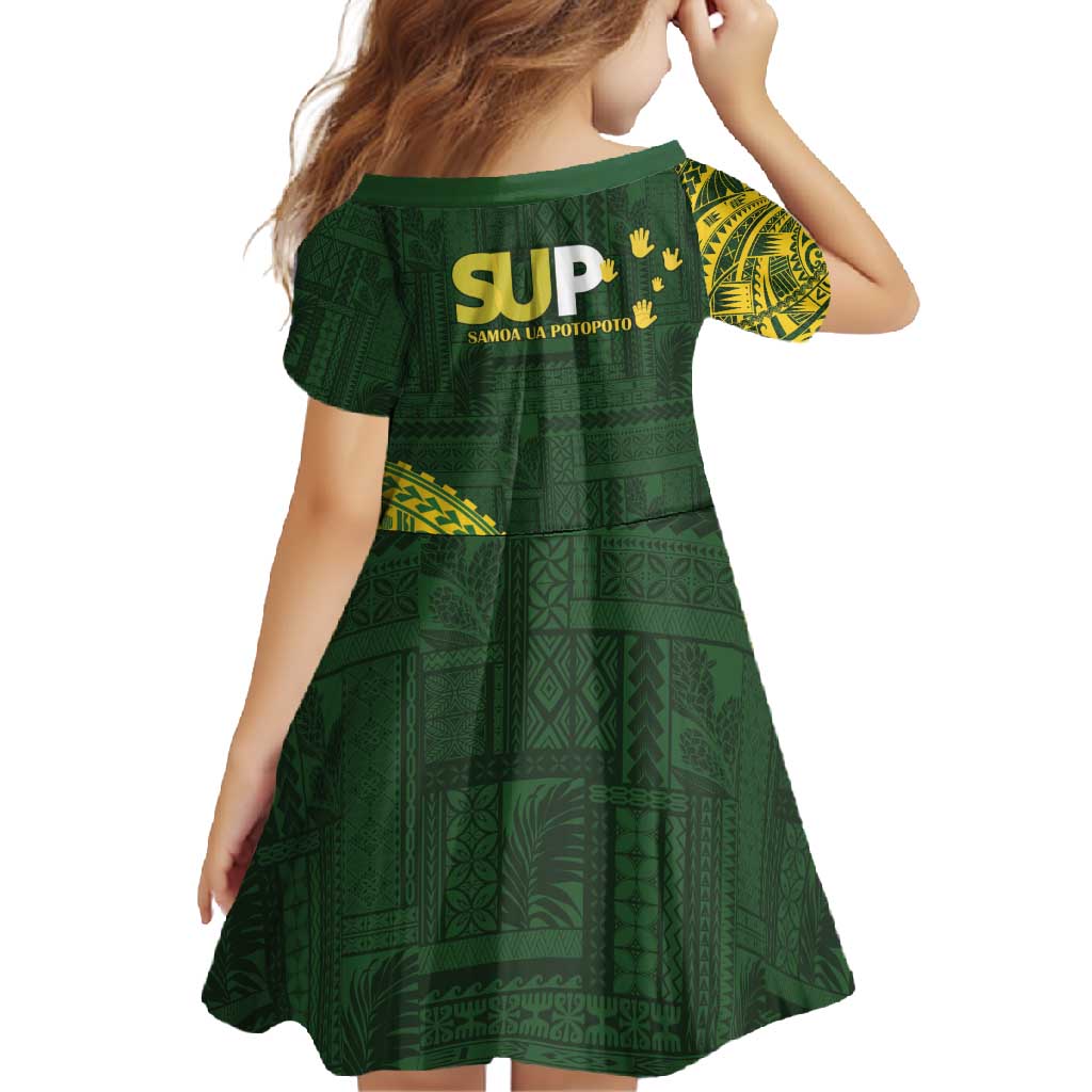Samoa SUP Family Matching Mermaid Dress and Hawaiian Shirt Samoan Motif Patterns - Polynesian Pride