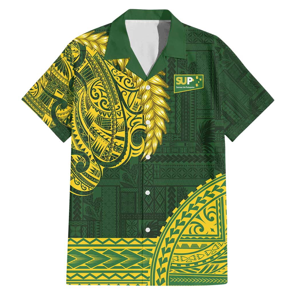 Samoa SUP Family Matching Mermaid Dress and Hawaiian Shirt Samoan Motif Patterns - Polynesian Pride