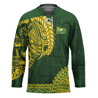 Samoa SUP Hockey Jersey Samoan Motif Patterns - Polynesian Pride