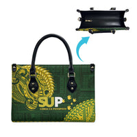 Samoa SUP Leather Bag Samoan Motif Patterns - Polynesian Pride
